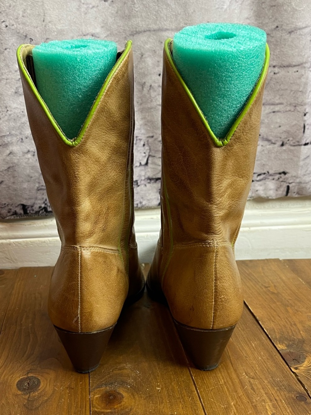 Free People Borderline Western Boots tan leather womens size 37.5 - Picture 4 of 9